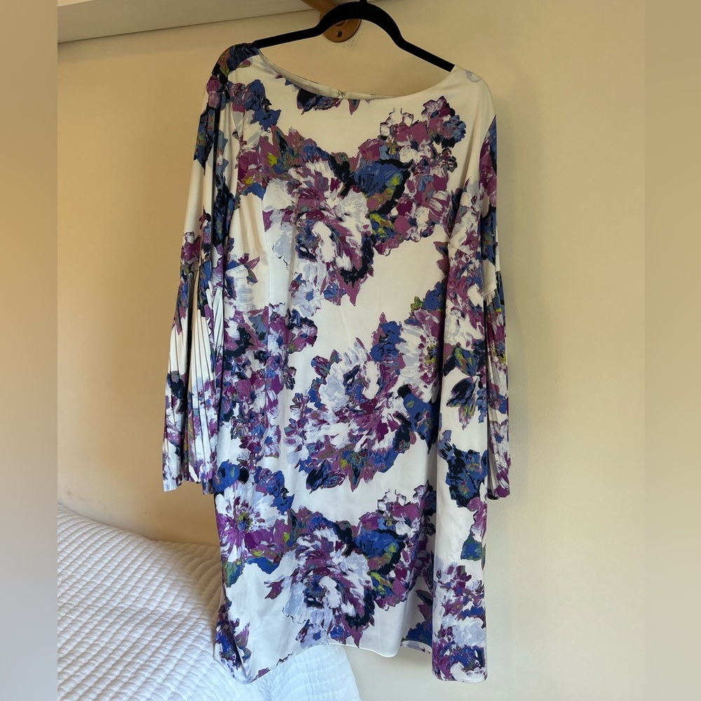 The Limited Blue and‎ Purple Floral Dress